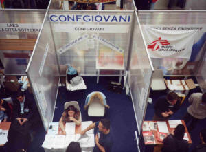 Lo stand di "Confgiovani" ad "Euripe"2001