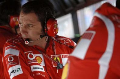 I tecnici al box Ferrari