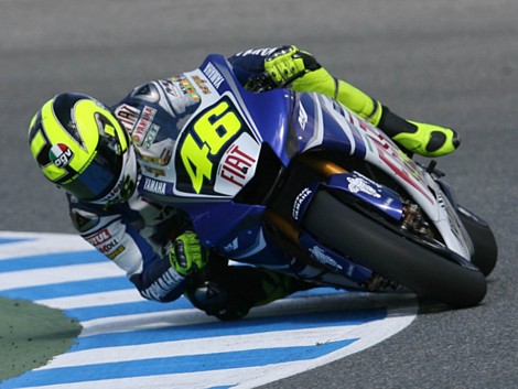 Valentino Rossi in pista