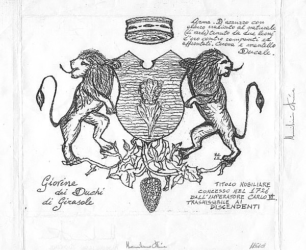 STEMMA NOBILIARE FAMIGLIA GIOVINE
